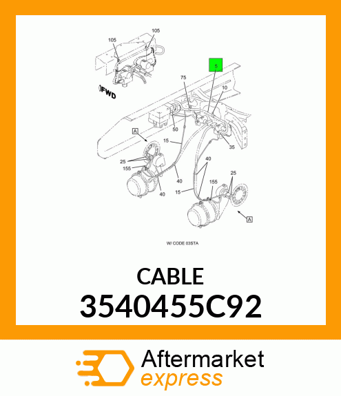 CABLE 3540455C92