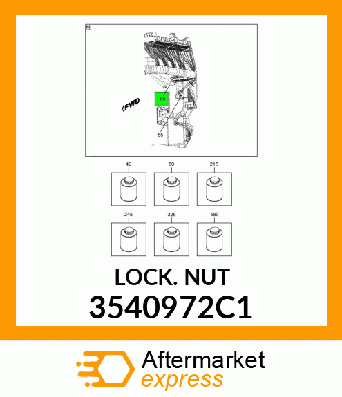 LOCKNUT 3540972C1