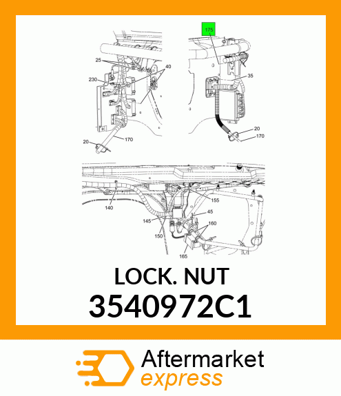 LOCKNUT 3540972C1