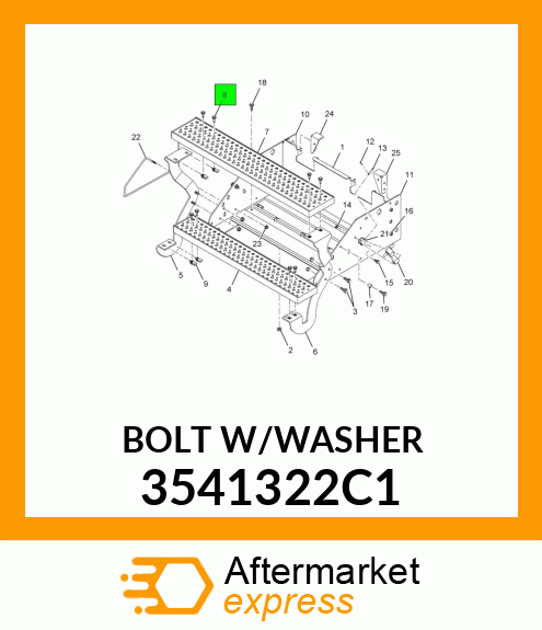 BOLTW/WASHER 3541322C1