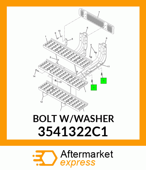 BOLTW/WASHER 3541322C1