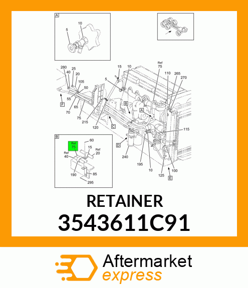 RETAINER 3543611C91