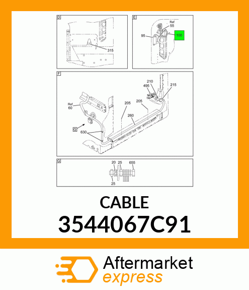 CABLE 3544067C91