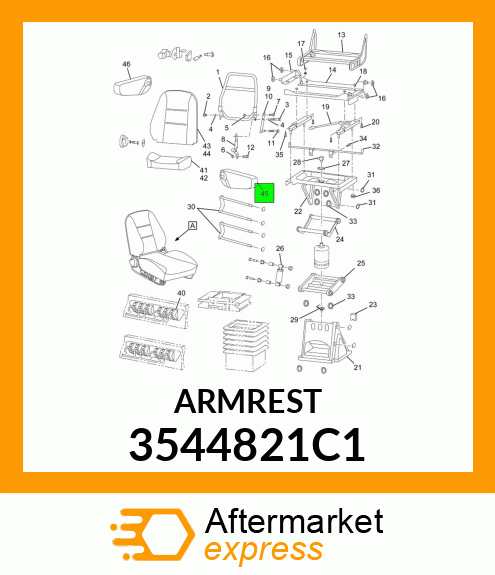 ARMREST 3544821C1