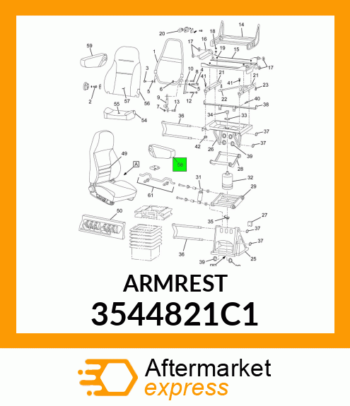 ARMREST 3544821C1