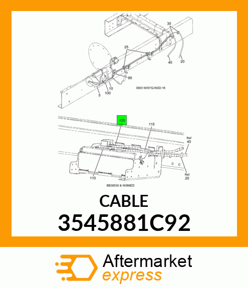 CABLE 3545881C92