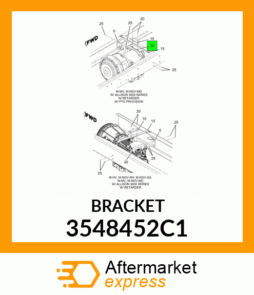 BRACKET 3548452C1