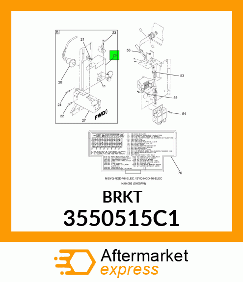 BRKT 3550515C1