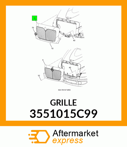 GRILLE 3551015C99
