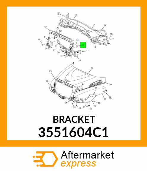 BRACKET 3551604C1