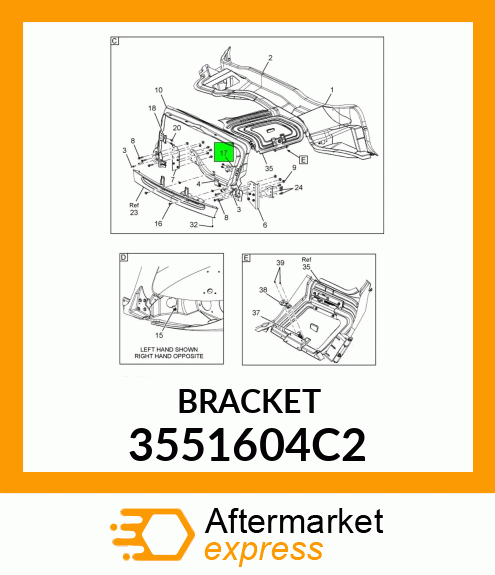 BRACKET 3551604C2