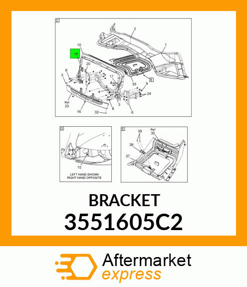 BRACKET 3551605C2