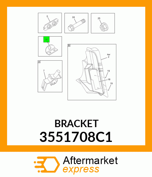 BRKT 3551708C1