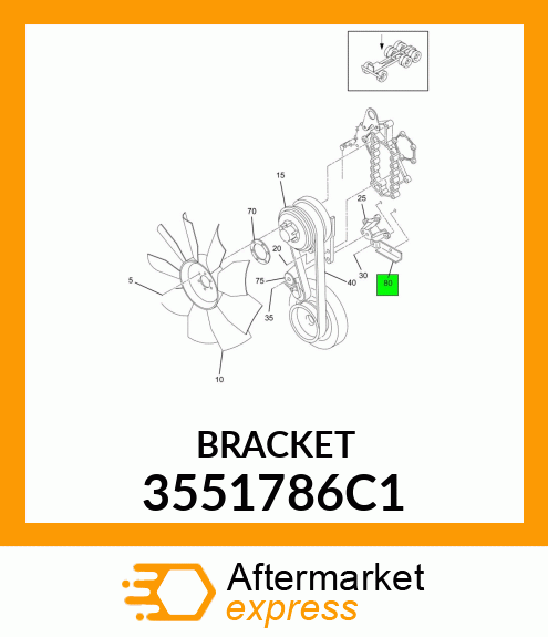 BRACKET 3551786C1