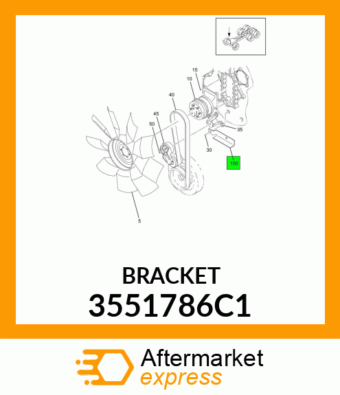 BRACKET 3551786C1