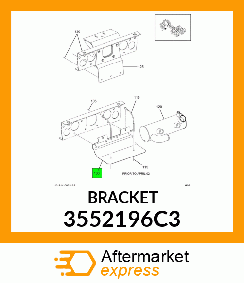 BRACKET 3552196C3