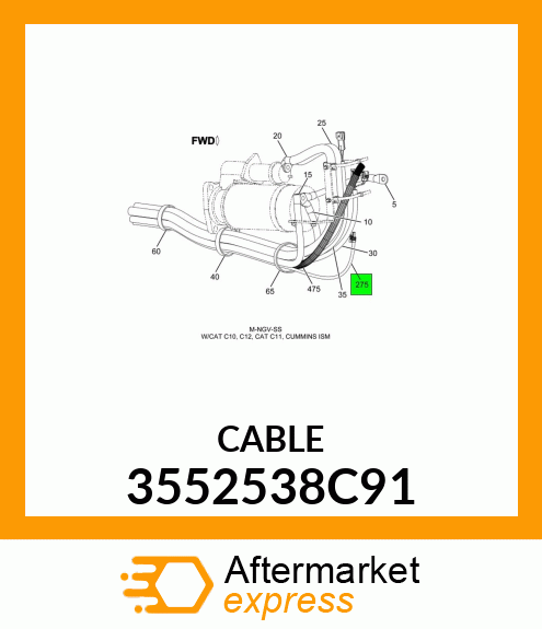 CABLE 3552538C91