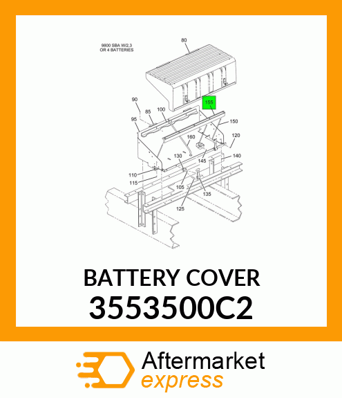BATTERYCOVER 3553500C2