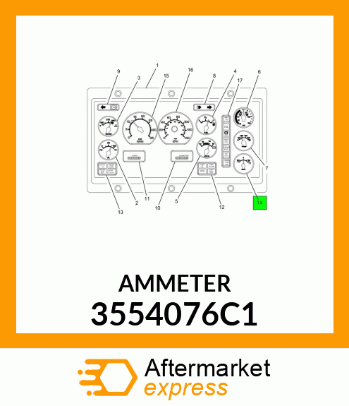 AMMETER 3554076C1