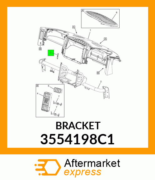 BRACKET 3554198C1