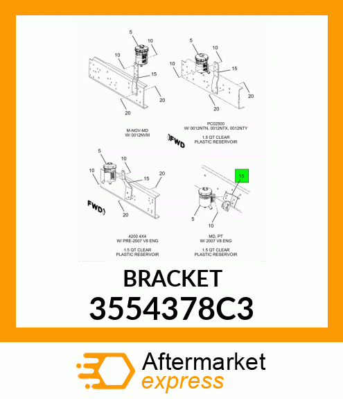 BRACKET 3554378C3