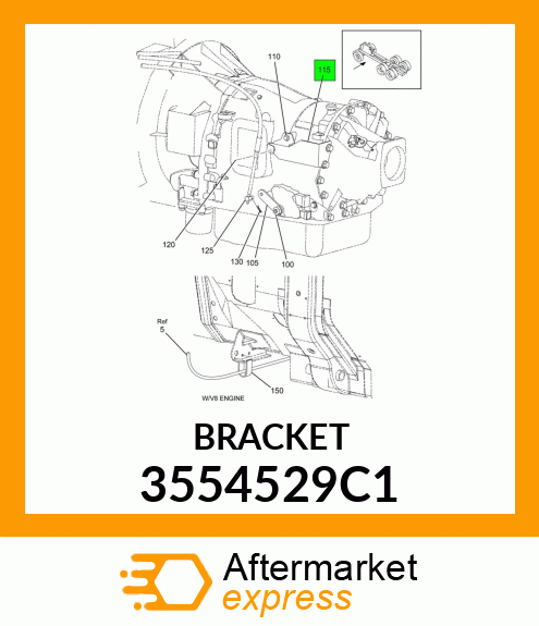 BRACKET 3554529C1