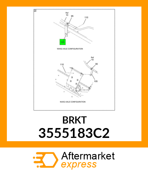 BRKT 3555183C2