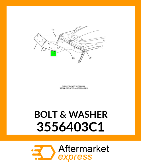 BOLT&WASHER 3556403C1