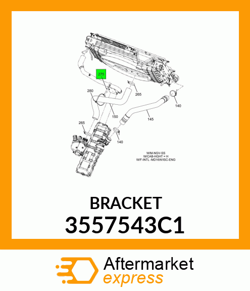 BRACKET 3557543C1