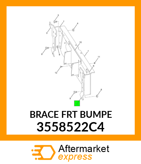 BRACE_FRT_BUMPE 3558522C4