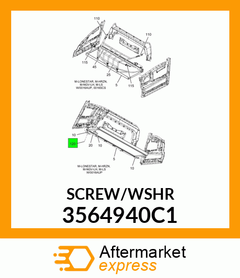 SCREW/WSHR 3564940C1