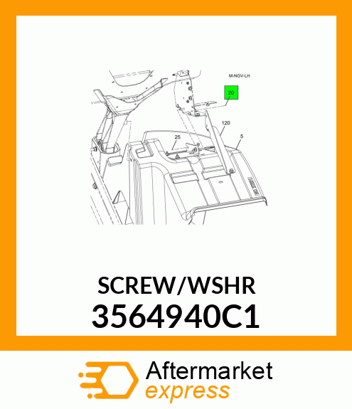 SCREW/WSHR 3564940C1