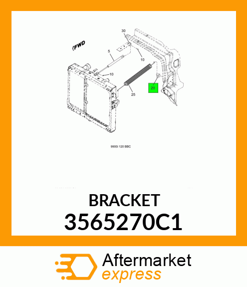 BRACKET 3565270C1