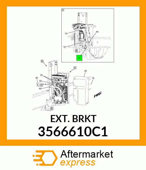 EXT.BRKT 3566610C1