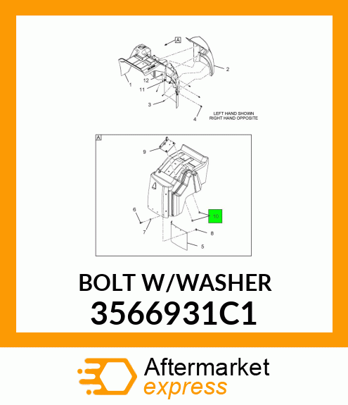 BOLTW/WASHER 3566931C1