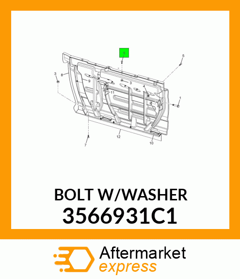 BOLTW/WASHER 3566931C1