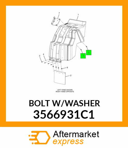 BOLTW/WASHER 3566931C1