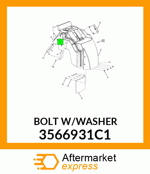 BOLTW/WASHER 3566931C1