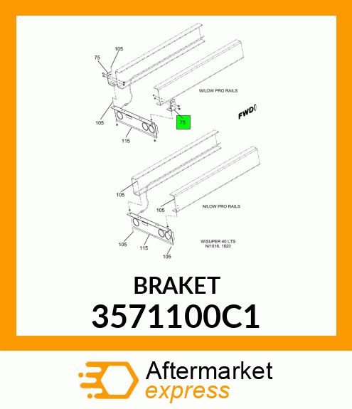 BRAKET 3571100C1