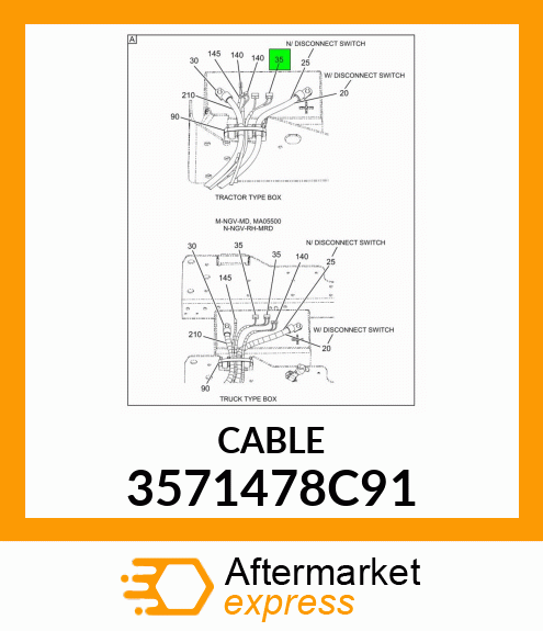 CABLE 3571478C91