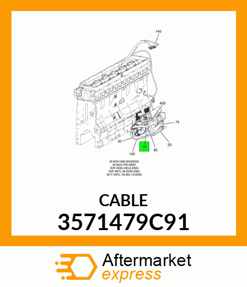 CABLE 3571479C91
