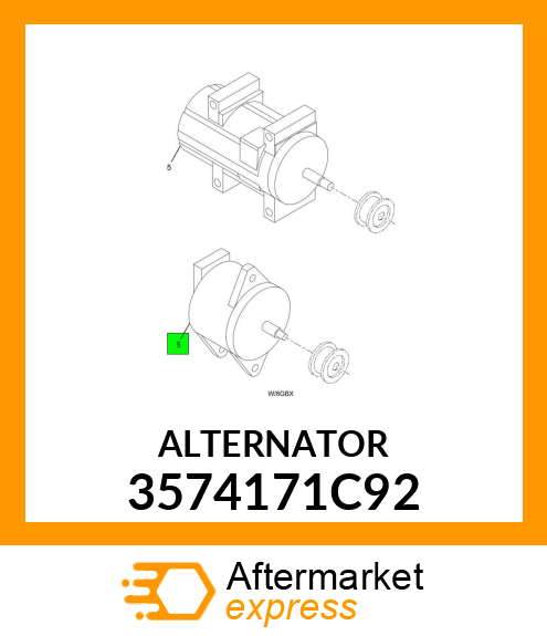 ALTERNATOR 3574171C92