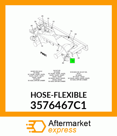 HOSE-FLEXIBLE 3576467C1
