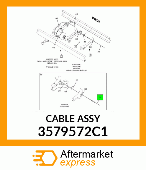 CABLE 3579572C1