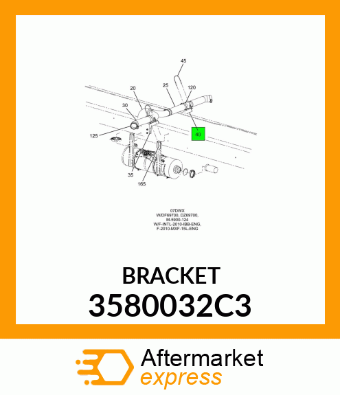 BRACKET 3580032C3