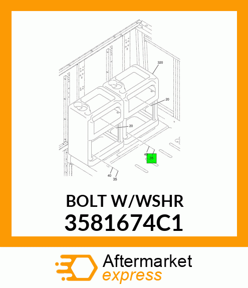 BOLTWWSHR 3581674C1