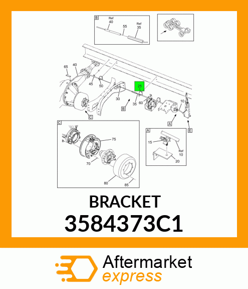 BRACKET 3584373C1