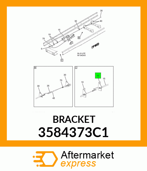 BRACKET 3584373C1