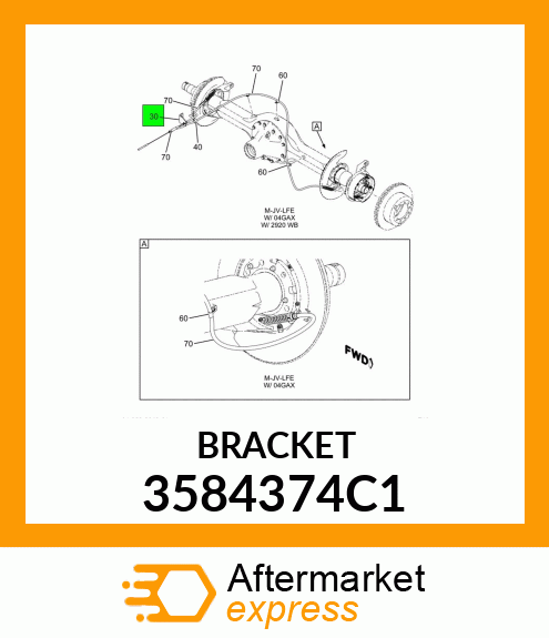 BRACKET 3584374C1