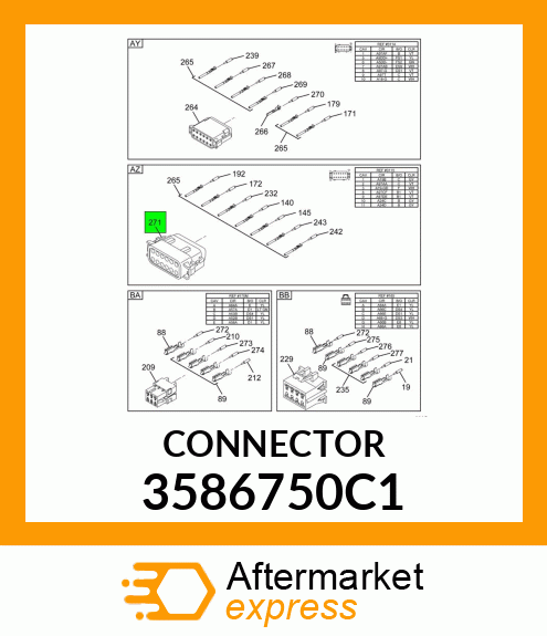 CONNECTOR 3586750C1